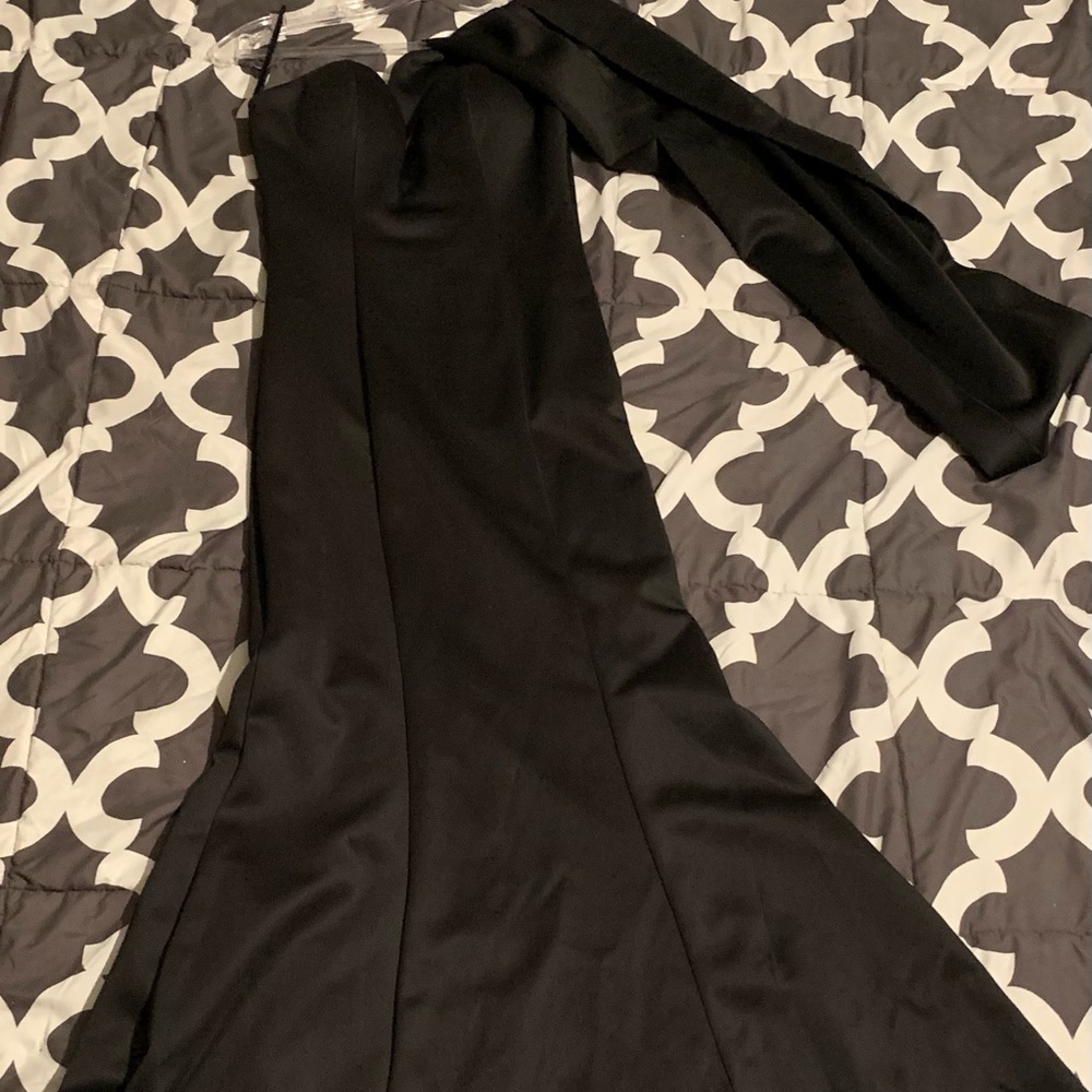 Holiday ready! Long, fitted, strapless after 5 dress with shale only wore once.